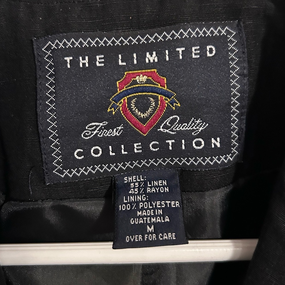 The Limited | Black Linen Blazer | Size Medium - Picture 2 of 5